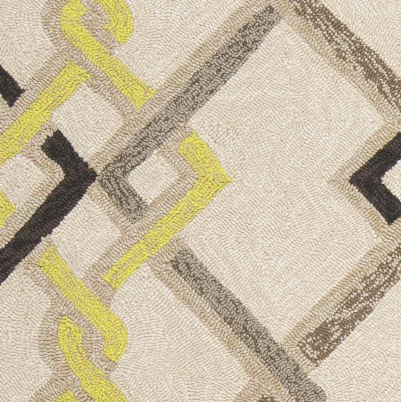 Prichard Modern Looped/Hooked Ivory Area Rug