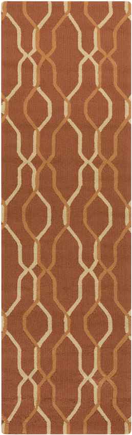 Rabun Modern Rust Area Rug