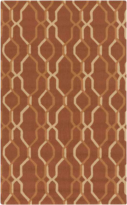 Rabun Modern Rust Area Rug