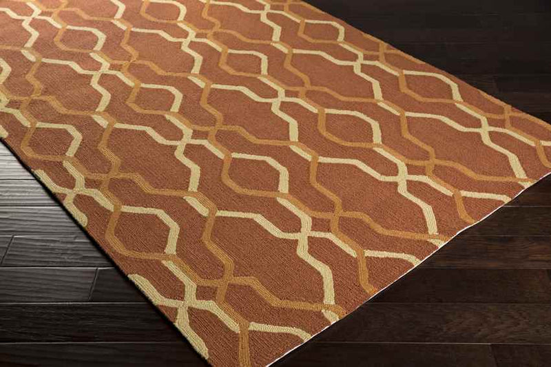 Rabun Modern Rust Area Rug