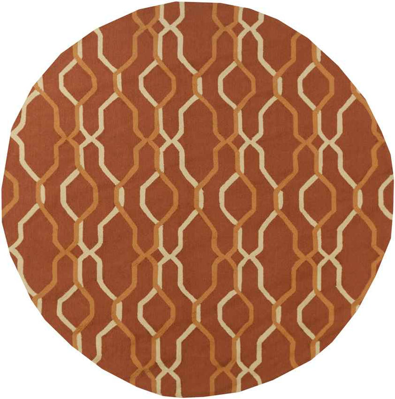 Rabun Modern Rust Area Rug