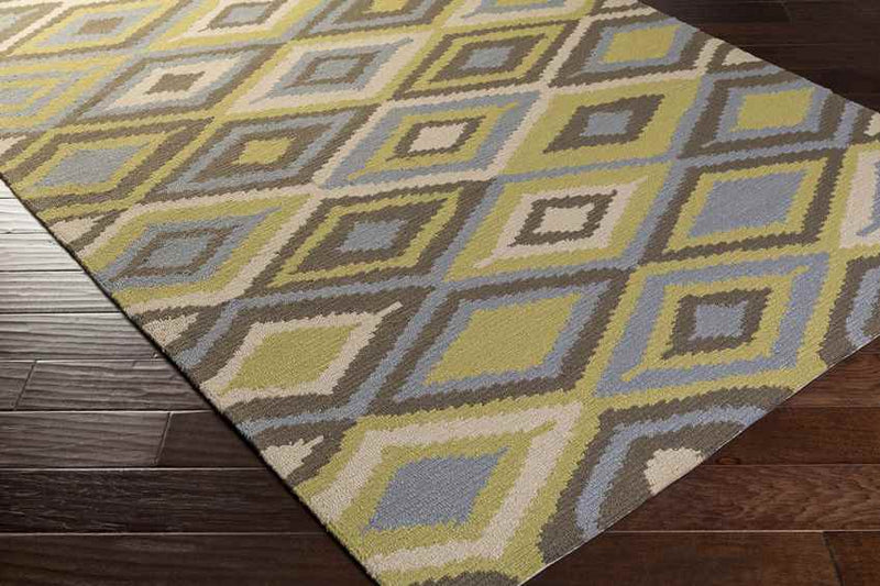 Rainsville Modern Olive Beige Area Rug