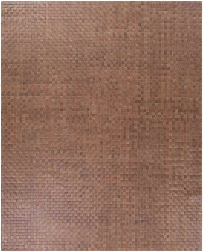 Redlands Modern Burnt Orange Area Rug