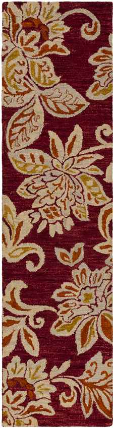 Reed Modern Red/Gold Area Rug