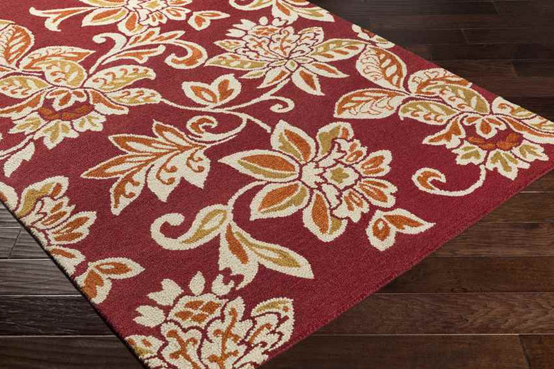 Reed Modern Red/Gold Area Rug