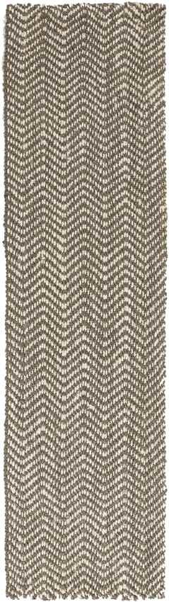 Orane Global Jute/Sisal Medium Gray/Cream Chevron Area Rug