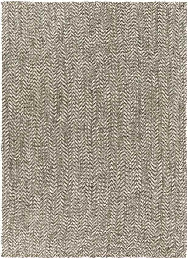 Orane Global Jute/Sisal Medium Gray/Cream Chevron Area Rug