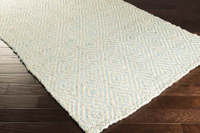 Orson Global Jute/Sisal Aqua/Cream Area Rug