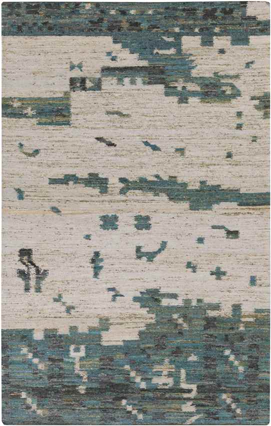 Rockvale Global Teal/Dark Green Area Rug