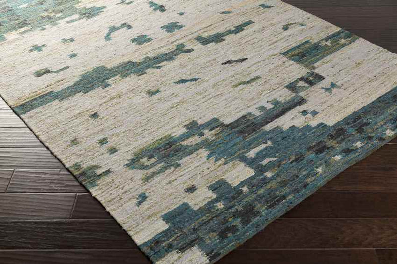 Rockvale Global Teal/Dark Green Area Rug