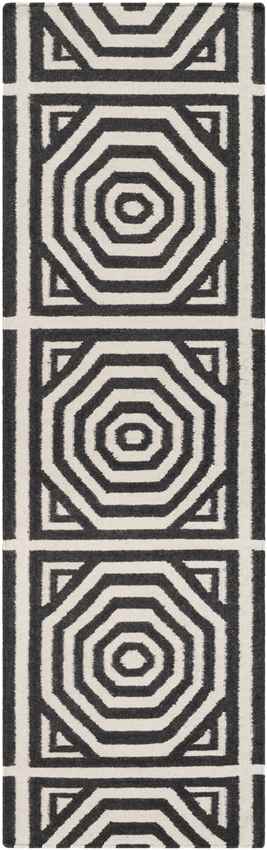 Rosa Modern Charcoal/Ivory Area Rug