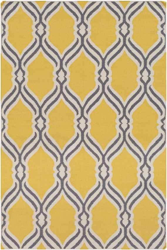 Roopville Modern Bright Yellow Area Rug