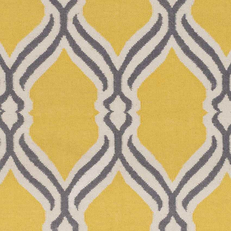 Roopville Modern Bright Yellow Area Rug