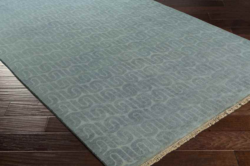 Safford Modern Teal/Aqua Area Rug