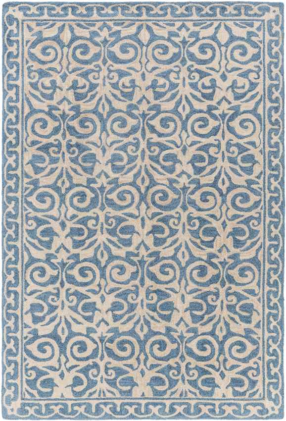 Sahuarita Modern Blue/Beige Area Rug