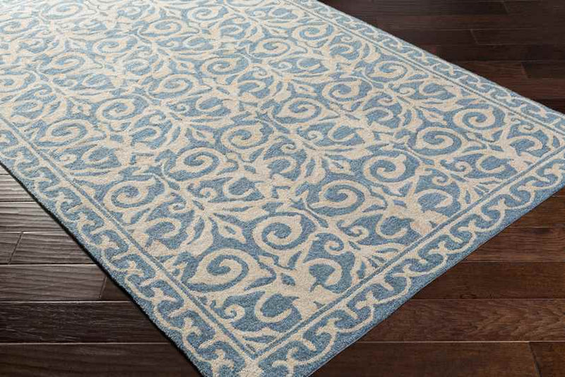 Sahuarita Modern Blue/Beige Area Rug