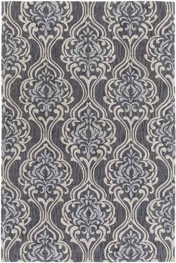 Salem Modern Black/Light Gray Area Rug