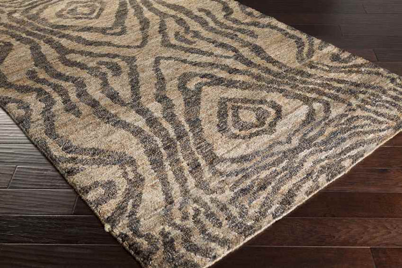 Screven Modern Camel/Black/Taupe Area Rug