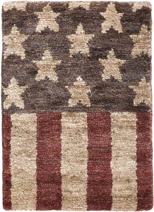 Seaside Global Dark Red Area Rug