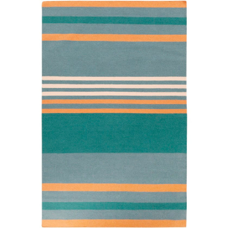 Siloam Modern Teal Area Rug