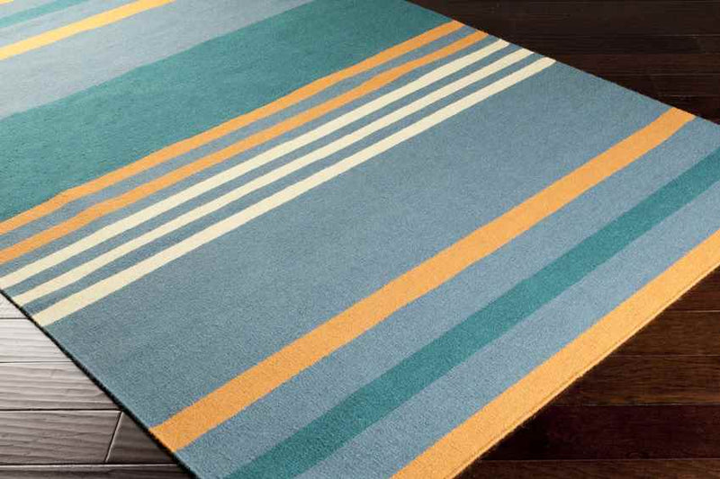 Siloam Modern Teal Area Rug