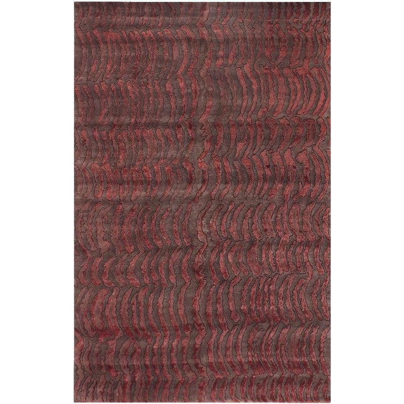 Simla Modern Red/Brown Area Rug