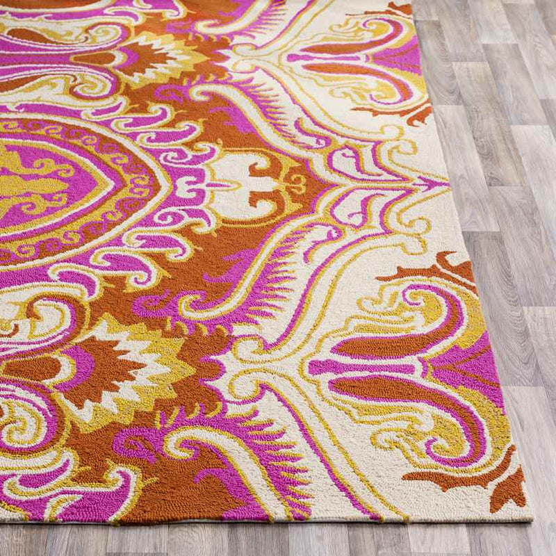 Dorking Global Bright Pink Area Rug