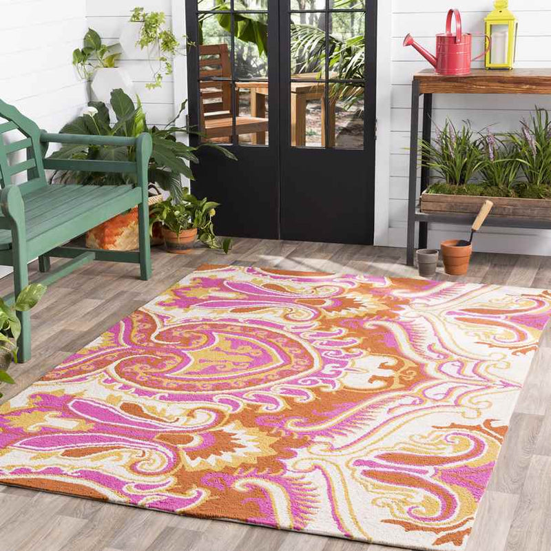 Dorking Global Bright Pink Area Rug