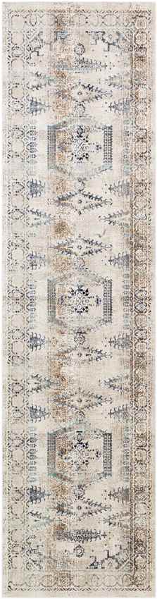 Burford Traditional Aqua Area Rug