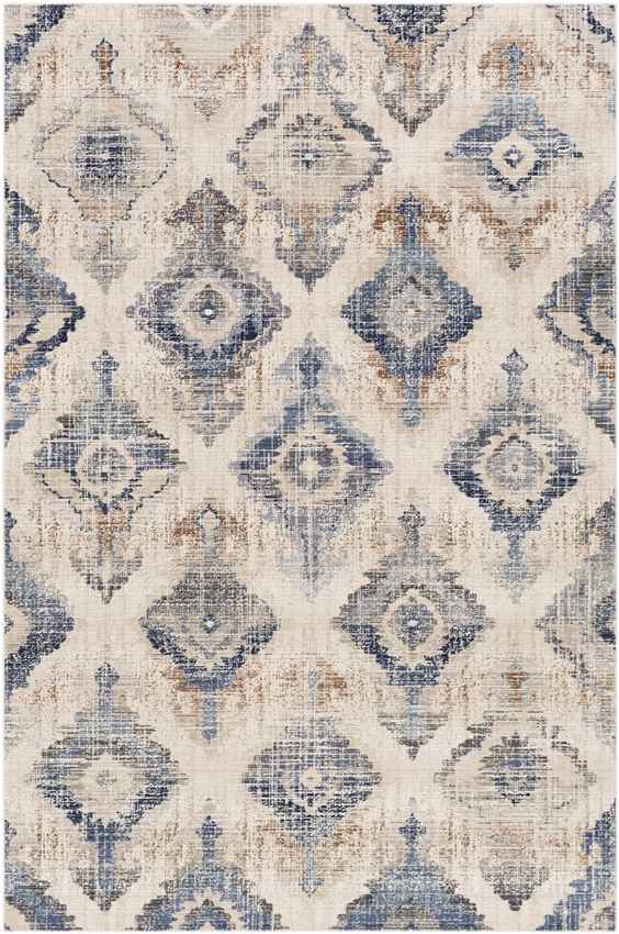 Burnley Traditional Taupe Area Rug