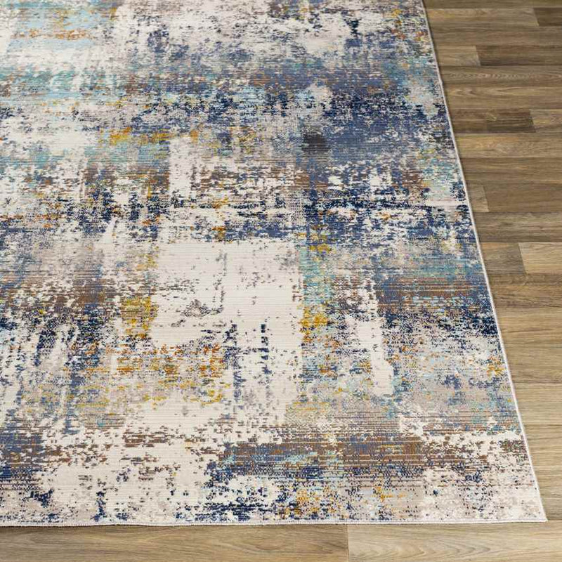 Burntwood Modern Navy Area Rug