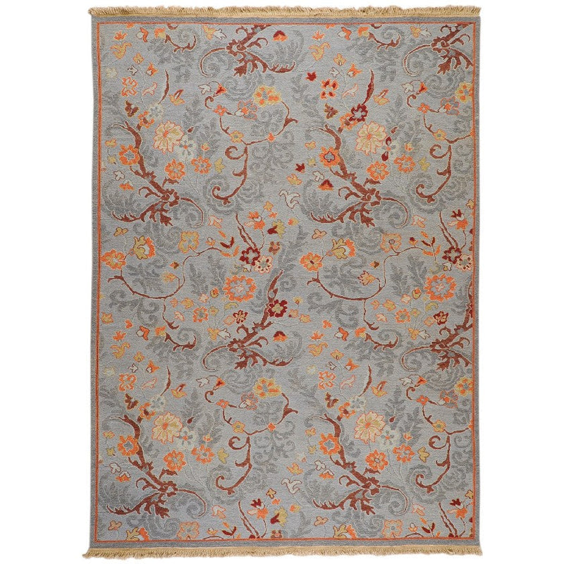 Swainsboro Traditional Gray Blue Area Rug