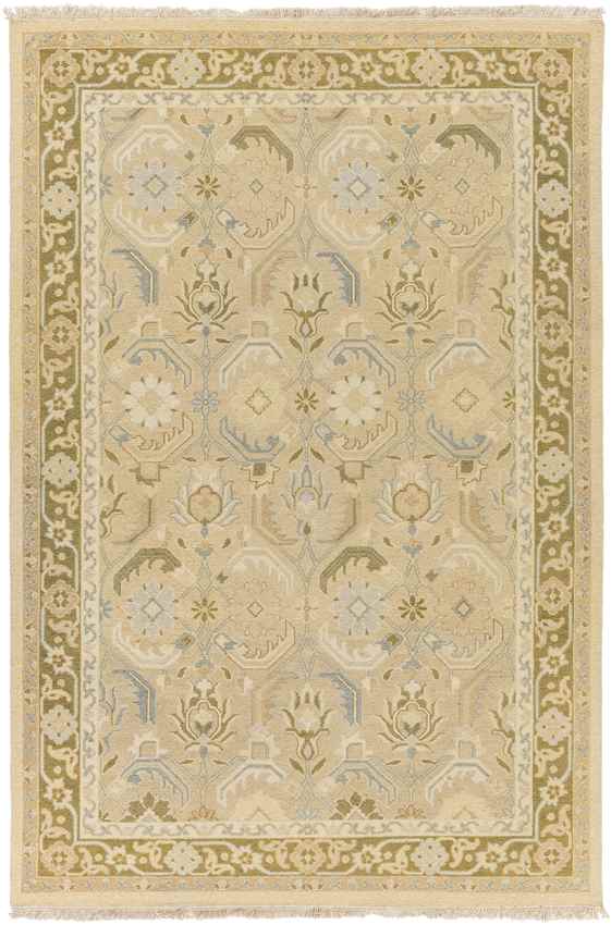 Sylvan Traditional Coral/Ivory/Oatmeal Area Rug