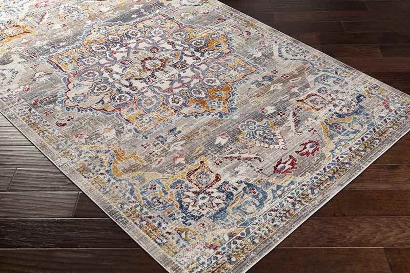 Bury Traditional White Area Rug