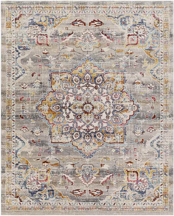 Bury Traditional White Area Rug