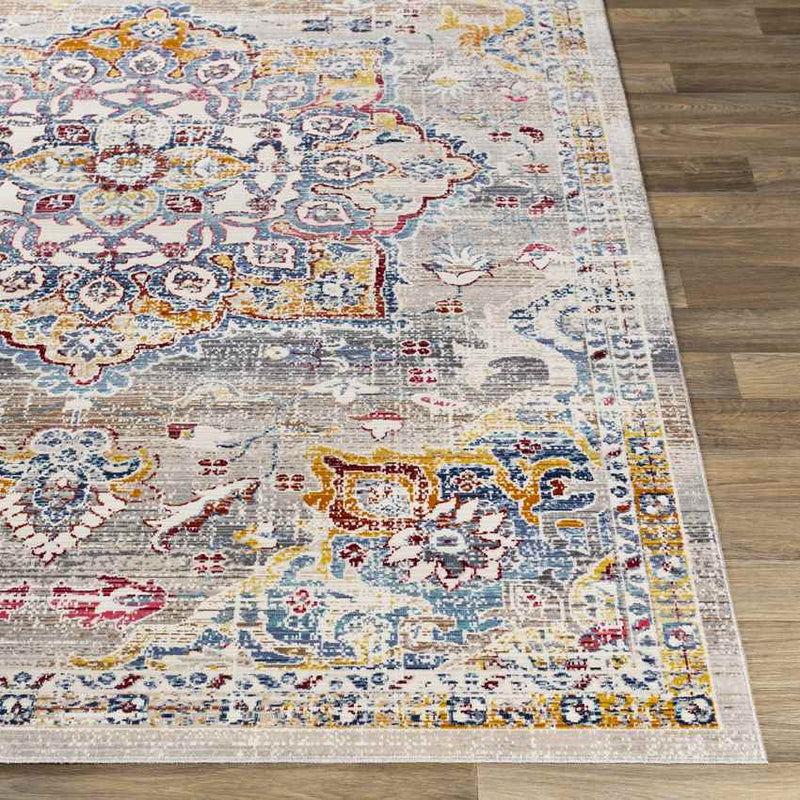 Bury Traditional White Area Rug