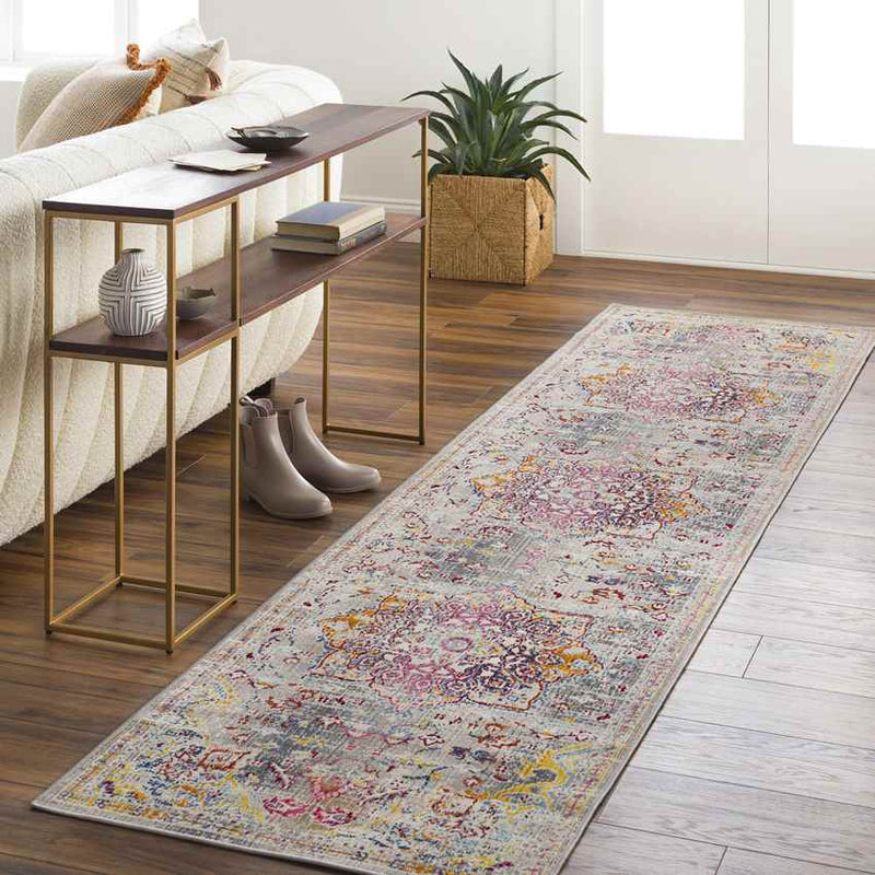 Bury Traditional White Area Rug