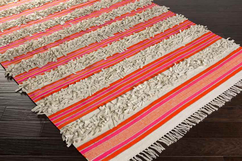 Treutlen Modern Bright Pink/Rose Area Rug