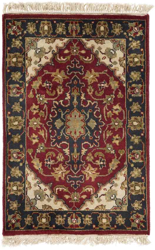 Waldron Traditional Red/Beige Area Rug