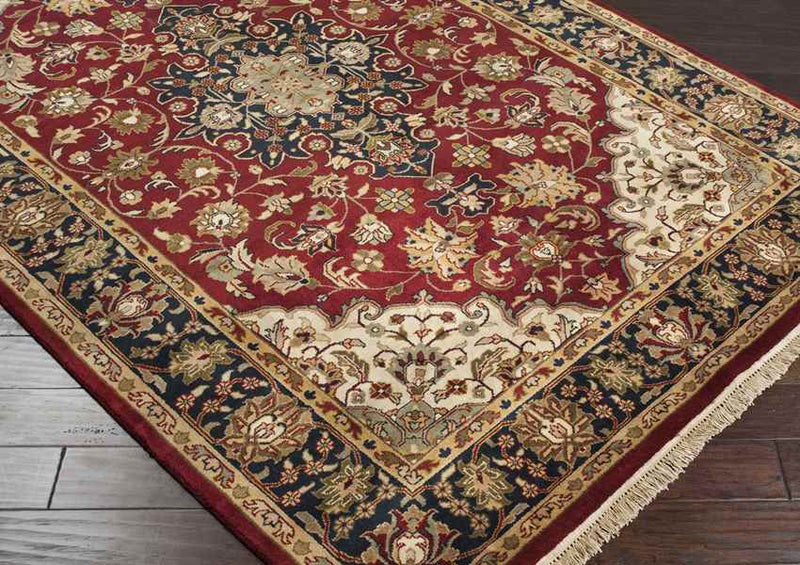 Waldron Traditional Red/Beige Area Rug