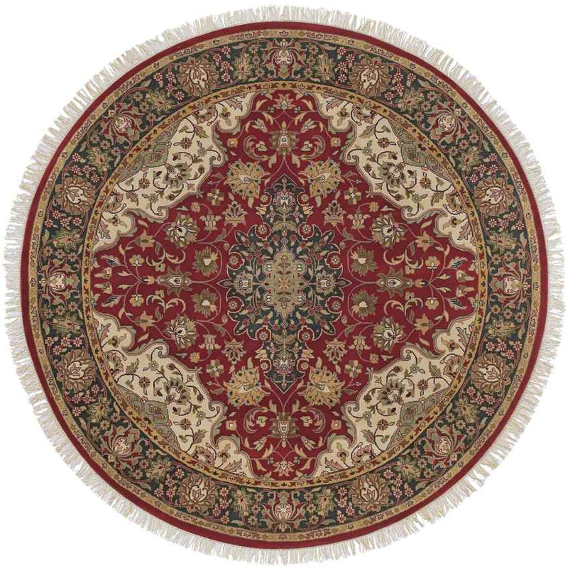 Waldron Traditional Red/Beige Area Rug