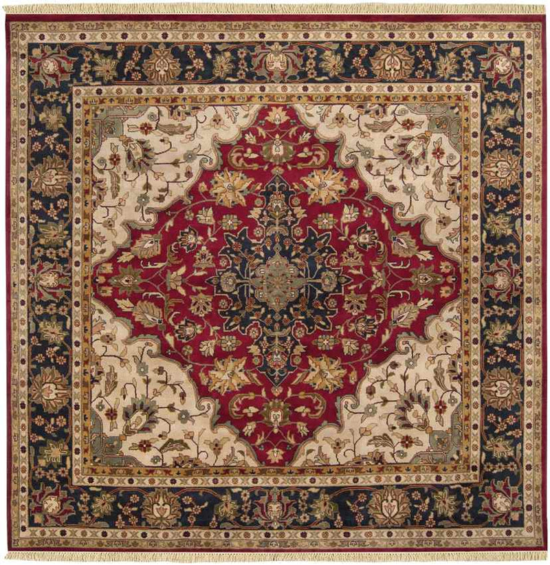 Waldron Traditional Red/Beige Area Rug