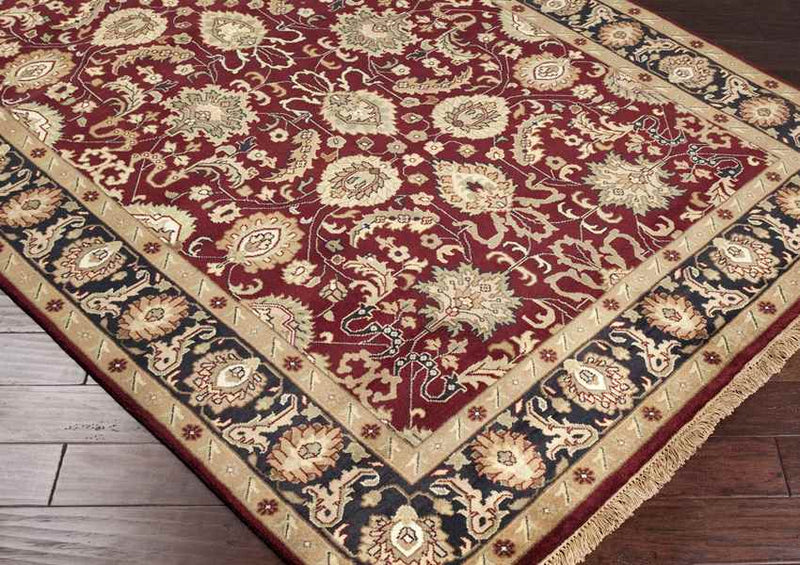 Walthourville Traditional Red/Tan Area Rug