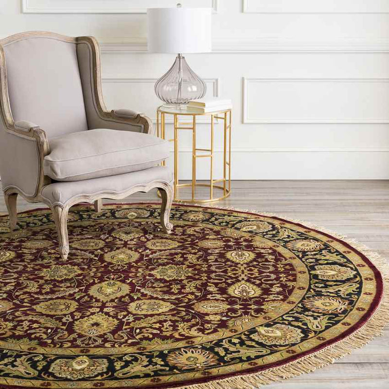 Walthourville Traditional Red/Tan Area Rug