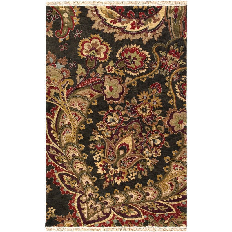 Walton Traditional Black Area Rug