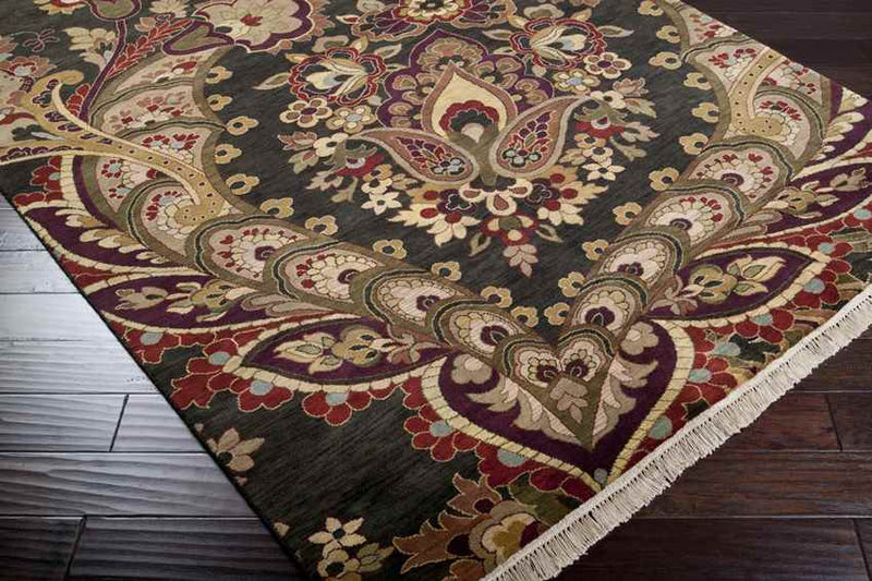 Walton Traditional Black Area Rug