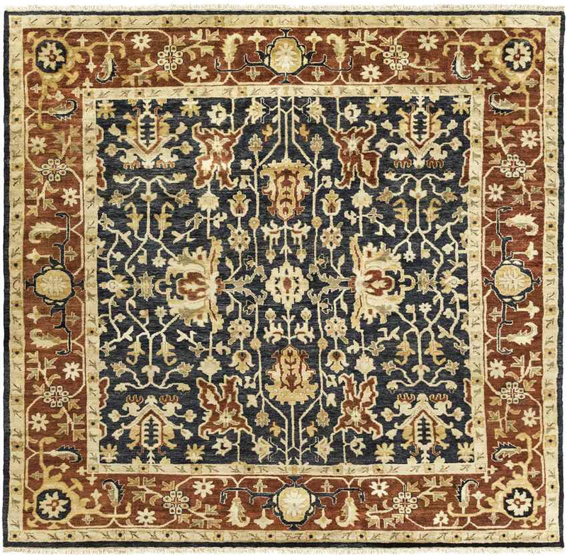 Ward Traditional Red/Green/Burgundy Area Rug