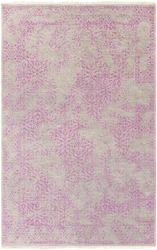 Wellton Traditional Bright Purple Area Rug