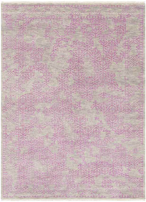 Wellton Traditional Bright Purple Area Rug