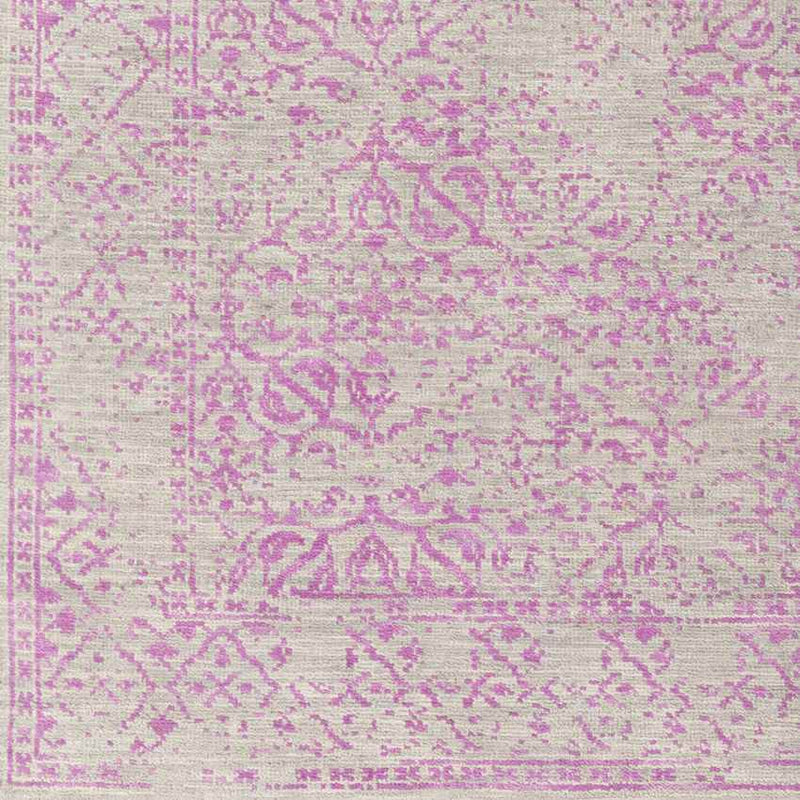 Wellton Traditional Bright Purple Area Rug